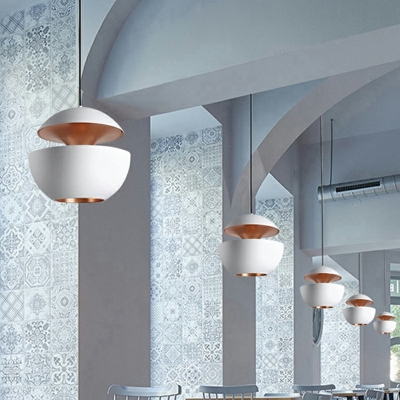 1 Light Pendant Lighting Metal Postmodern Hanging Lamp for Dining Room