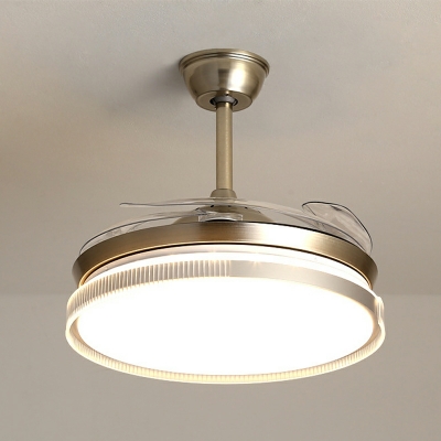 1-Light Pendant Lighting Minimalism Style Fan Shape Metal Hanging Ceiling Lights
