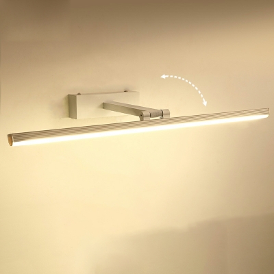 1-Light Sconce Light Fixtures Minimalistic Style Linear Shape Metal Wall Mount Lighting