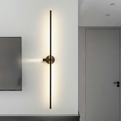 2-Light Wall Mounted Lamps Contemporary Style Linear Shape Metal Led Bathroom Vanity Light Fixtures