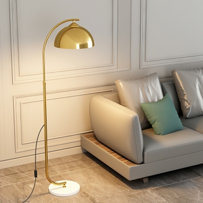 Contemporary Metal Floor Lamp 1 Light Metal Floor Lamp for Living Room