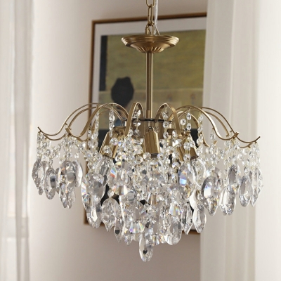 Crystal Tradtional Chandelier Lighting Fixtures Elegant Hanging Light Fixtures for Dinning Room