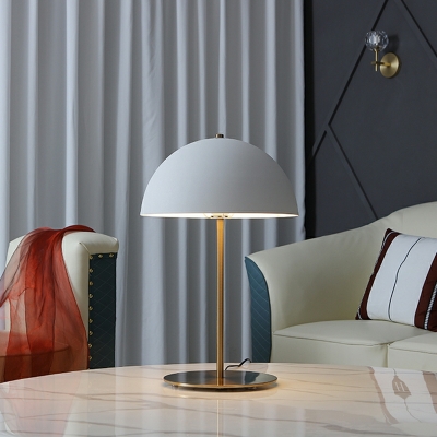 Dome Shape Table Lighting Metal Single Head Modern Table Lamp