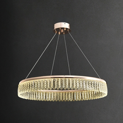 Modern Crystal Chandelier Lamp 1 Light Chandelier Light for Living Room