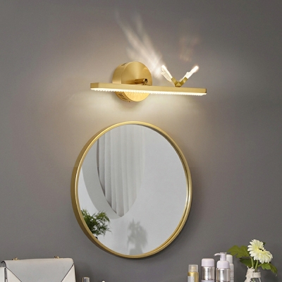 Modern Style Butterfly Vanity Sconce Copper Vanity Lighting Fixtures  for Bathroom