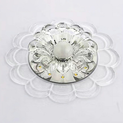Modern Style Ceiling Light Crystal Nordic Style Flushmount Light with Hole 2-4'' Dia