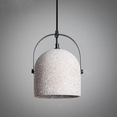 Nordic Minimalist Cement Hanging Lamp Creative Terrazzo Bar Pendant Light