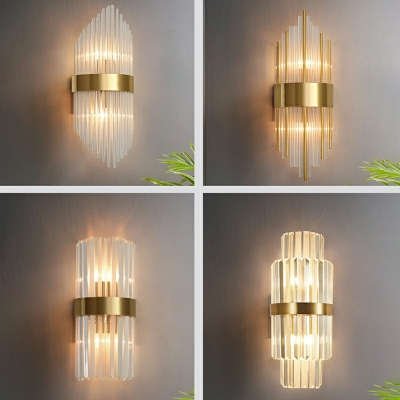 Post-Modern Style Light Luxury Wall Lamp Simple Crystal Wall Sconce for Bedroom