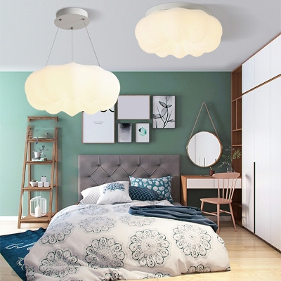 1-Light Light Fixtures Ceiling Kids Style Cloud Shape Metal Flushmount Lights
