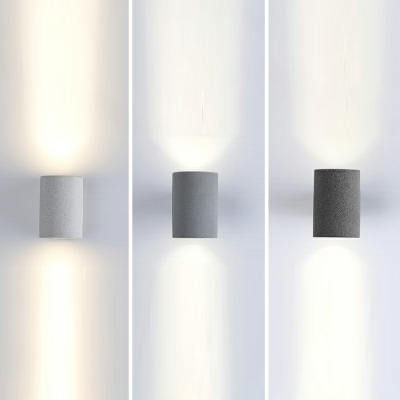 Contemporary Stone Wall Lamp 1 Light Cylinder Wall Light for Stairs