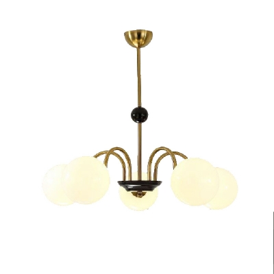 Globe Pendant Lighting Modern Style Glass Hanging Lamps Kit for Living Room