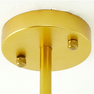 Gold Industrial Pendant Lighting Fixtures Vintage Hanging Chandelier for Living Room