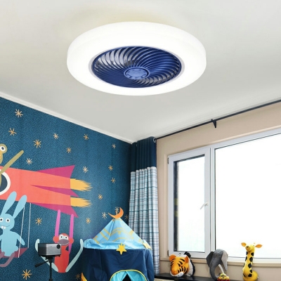LED Flushmount Fan Lighting Fixtures Children's Room Dining Room Living Room Flush Mount Fan Lighting