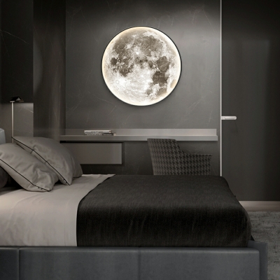 LED Moon Wall Light Sconce Living Room Bedroom Children’s Room Beside Bar Wall Lighting Fixtures