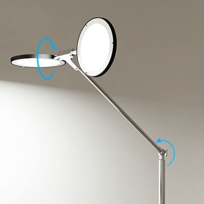Minimalist Style 2 Light Floor Lamp Aluminum Alloy Floor Lamp for Living Room