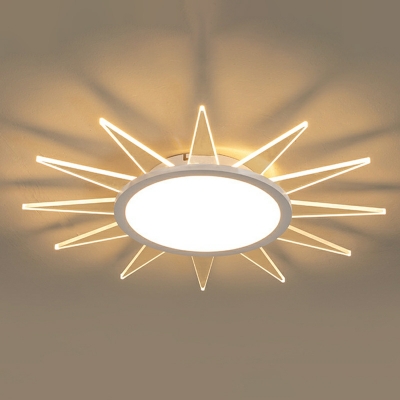 Sun-Like Flush Mount Light Fixture 2.4