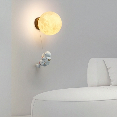 White Single Bulb Wall Lighting Fixture 33.9