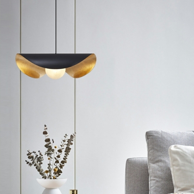 1 Light Metal Suspension Pendant Modern Minimalism Hanging Ceiling Light for Living Room
