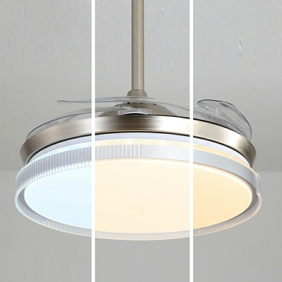 1-Light Pendant Lighting Minimalism Style Fan Shape Metal Hanging Ceiling Lights