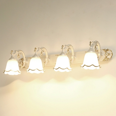 American Style Wall Sconces Glass Wall Lamp for Bathroom