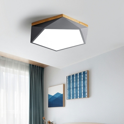 Modern Macaron Style Ceiling Light  Nordic Style Acrylic Flushmount Light