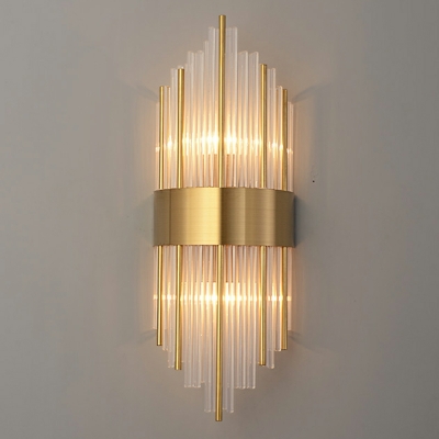 Post-Modern Style Light Luxury Wall Lamp Simple Crystal Wall Sconce for Bedroom