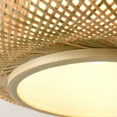 Southeast Asia Style Pendant Light Braided Rattan Hanging Light for Dinning Room
