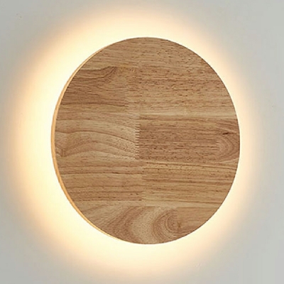 Wood LED Wall Mounted Light Fixture Modern Minimalism Sconce Lights for Living Room