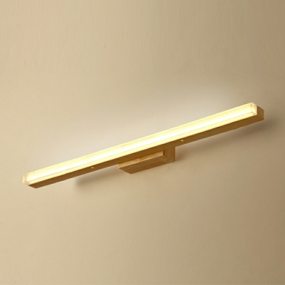 Wooden Vanity Wall Lights LED with Acrylic Shade Vanity Light Fixtures
