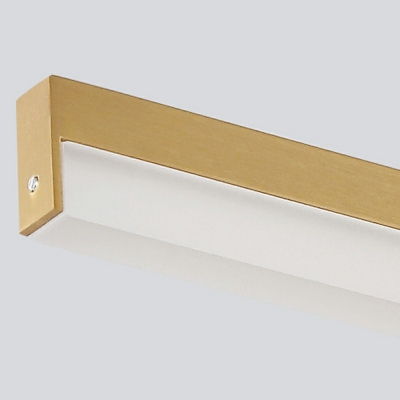 1-Light Wall Mount Lighting Minimalism Style Linear Shape Metal Sconce Light Fixtures
