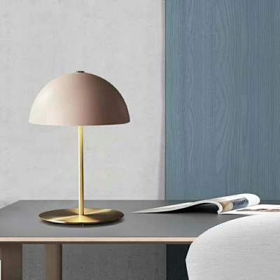 Dome Modern Dining Table Light Metal Bedroom Table Lamps for Living Room