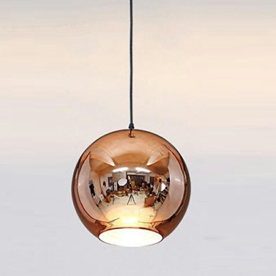 Globe Ceiling Lamps Contemporary Style Glass Hanging Lamps Kit for Living Room