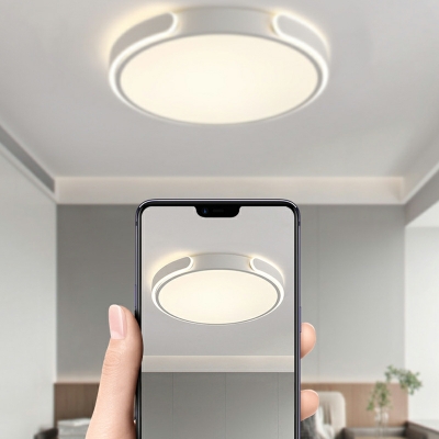 Macaron Flush Mount Ceiling Light Fixtures LED Nordic Style Semi Flush Mount for Living Room