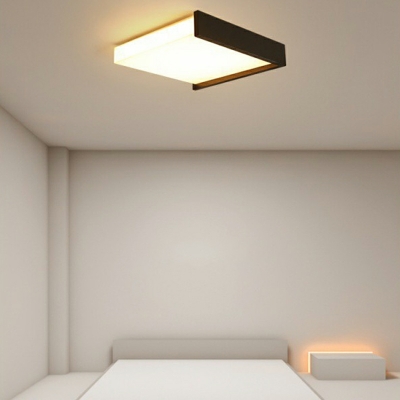 Minimalism LED Flush Mount Ceiling Light Fixture with Acrylic Shade Flush Light Fixtures for Bedroom