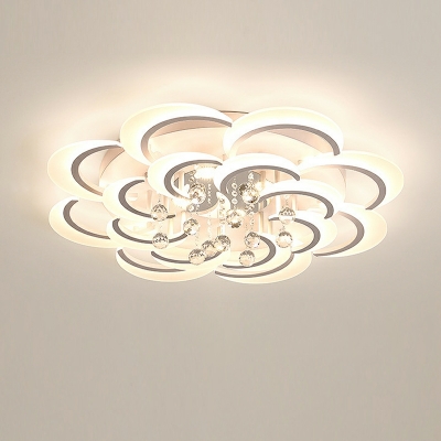 Minimalist Flush Mount Ceiling Lights Starburst-Inspired Design Flush Mount Lights in White