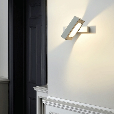 Modern Minimalist Wall Lamp Nordic Creative Rotatable Wall Sconce for Bedroom