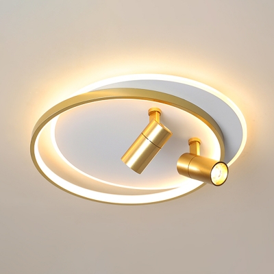 Modern Style Round Flush Light Fixtures Acrylic Flush Ceiling Lights with Spotlight