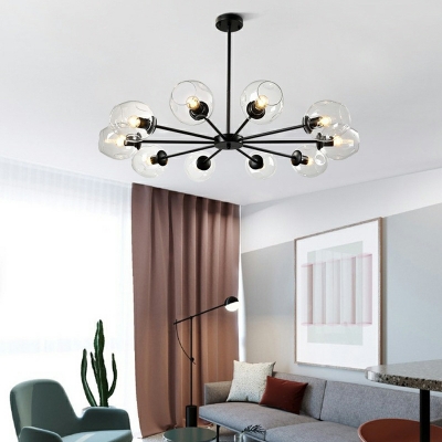 Nordic Creative Chandelier Modern Minimalist Glass Chandelier for Living Room