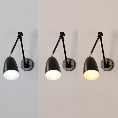 Single Head Wall Sconce Lighting LED Metallic Modern Wall Sconce Light