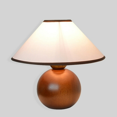 Wooden Table Lamp Single Head Contemporary Style Table Lighting