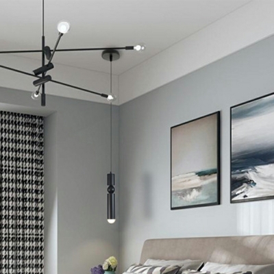 Cylinder Hanging Pendant Lights Minimalism Suspension Pendant for Bedroom
