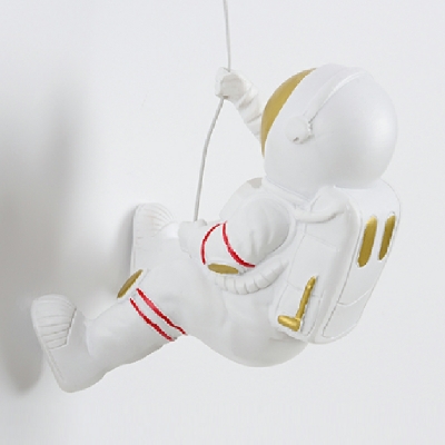Metal Sconce Light Fixture Globe Shape 1-Head Minimalist Wall Sconce in White