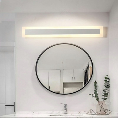 Modern LED Vanity Light Wood Grain Bathroom Bedroom Wall Mounted Mirror Front Light