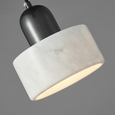 Nordic Minimalist Creative Marble Hanging Lamp Bedroom Copper Single Pendant
