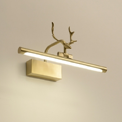 Nordic Style Strip Wall Light Antler Shape  Iron Wall Lamp for Bathroom