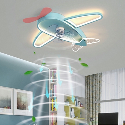 PLane Shade Ceiling Fans Modern Creative Ceiling Lights for Child's Room