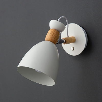 1-Head Wall Light Fixture Minimalist Wall Sconce for Living Room