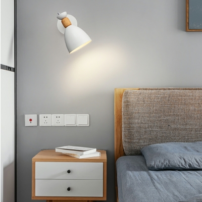 1-Head Wall Light Fixture Minimalist Wall Sconce for Living Room