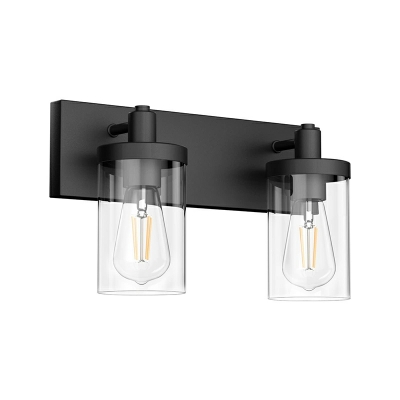 2-Light Sconce Light Fixtures Industrial Style Geometric Shape Metal Wall Mount Lighting
