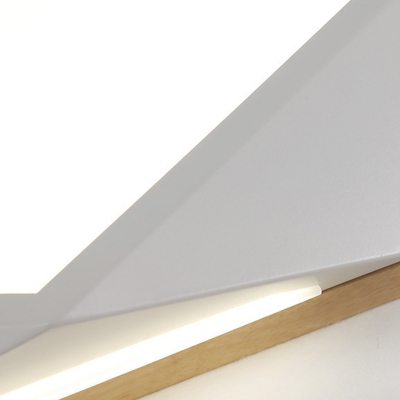 Geometric Shape Flush Mount Lighting LED with Acrylic Shade Flush Ceiling Light